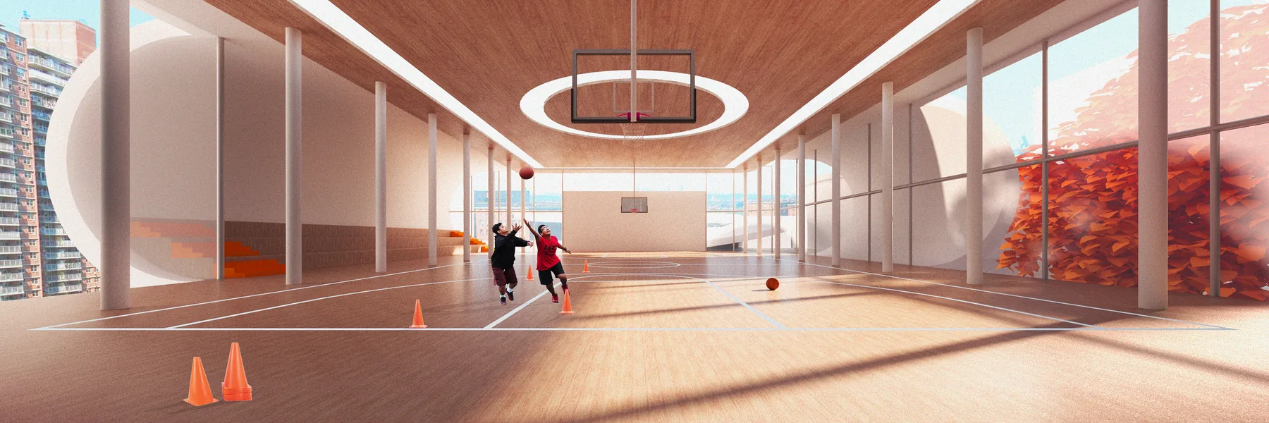 Rendering of the gym